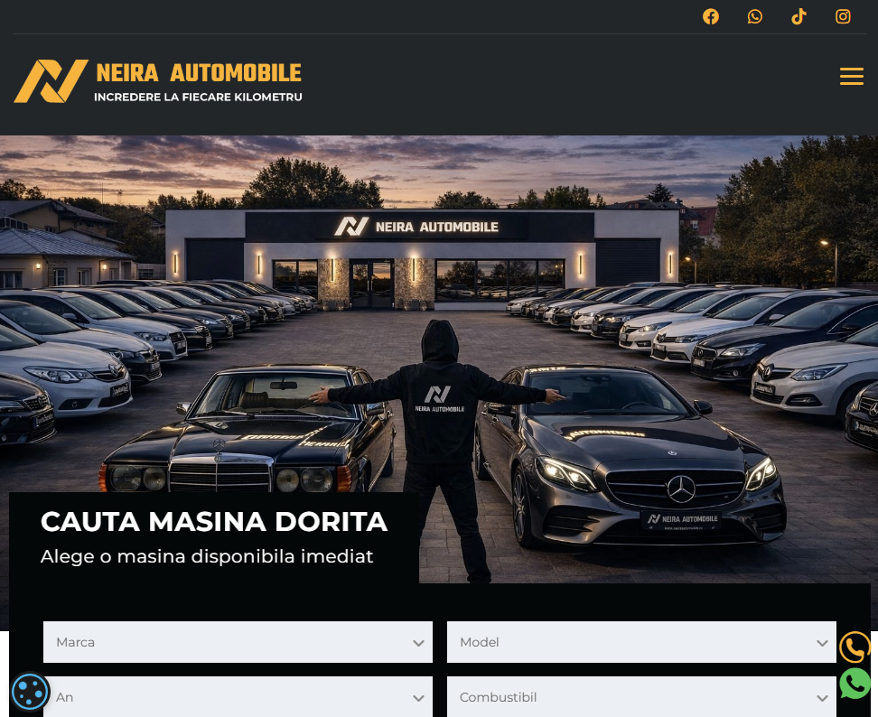 Screenshot Neira Automobile - dealer auto Otopeni